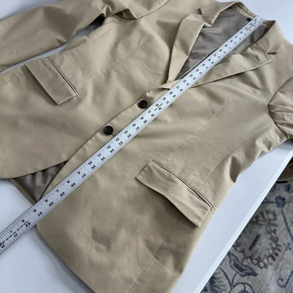 J.Crew Slim-Fit Thompson TruTemp365 Blazer Mens 42R Tan Suit Jacket Sport Coat
